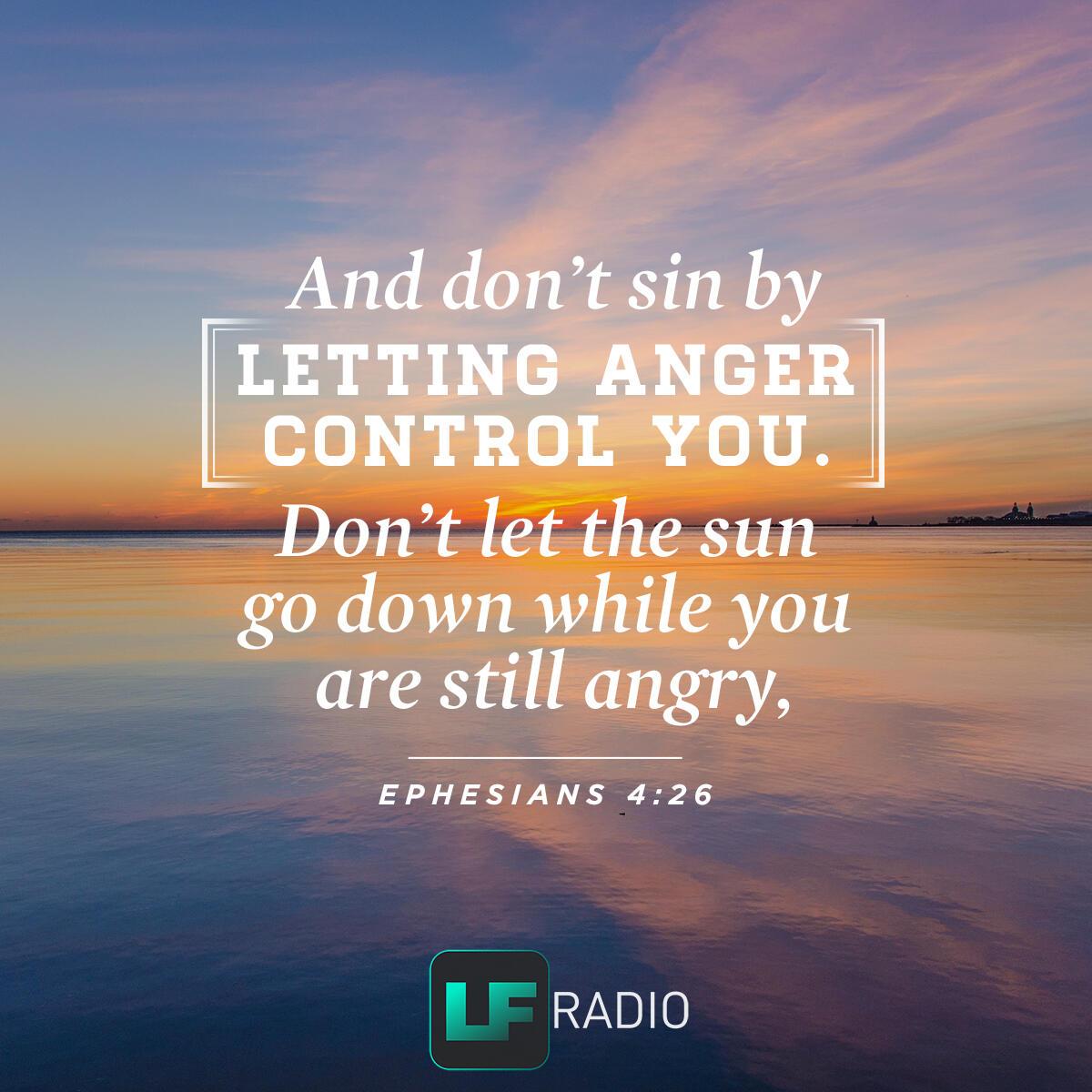 Ephesians 4:26 - Verse of the Day