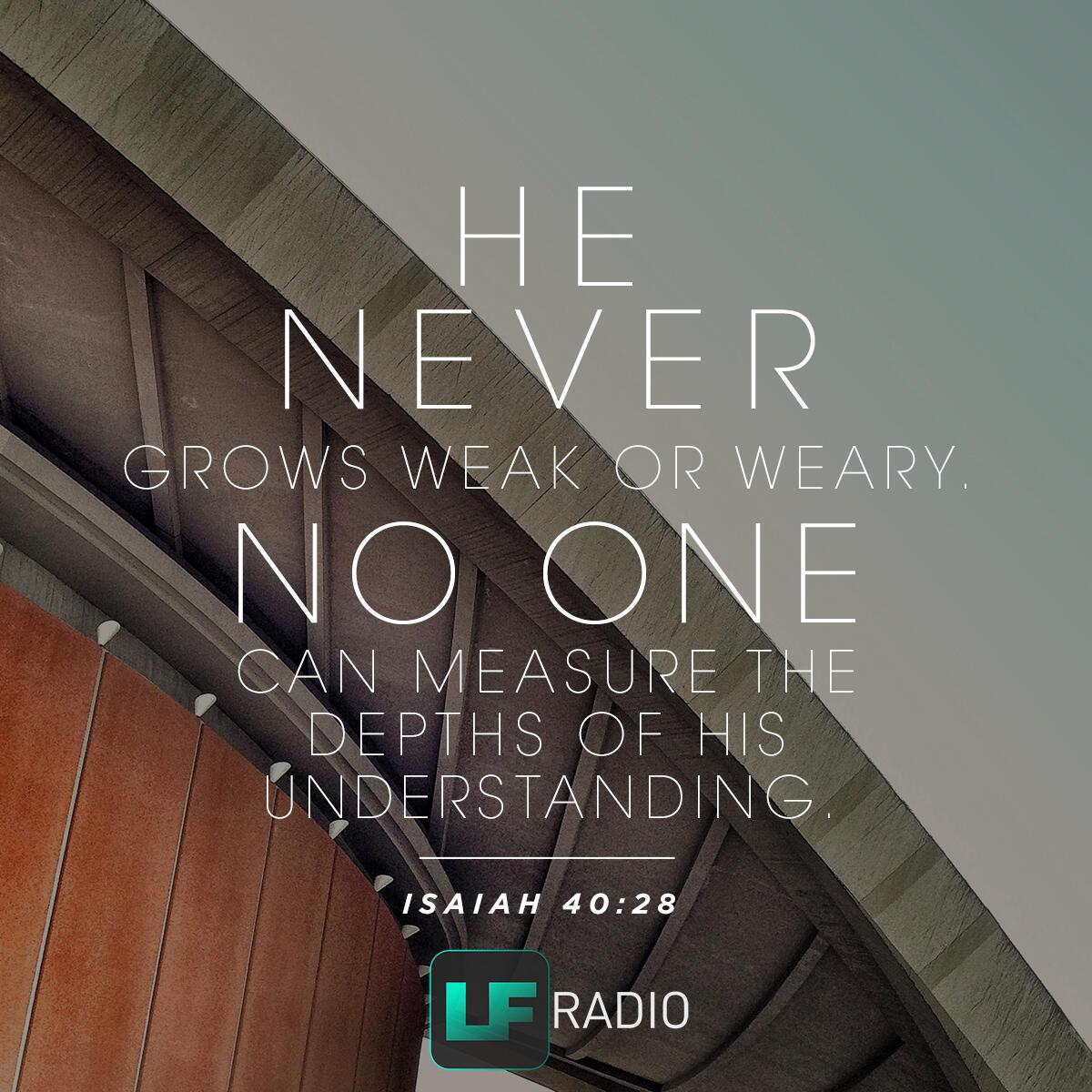 Isaiah 40:28 - Verse of the Day