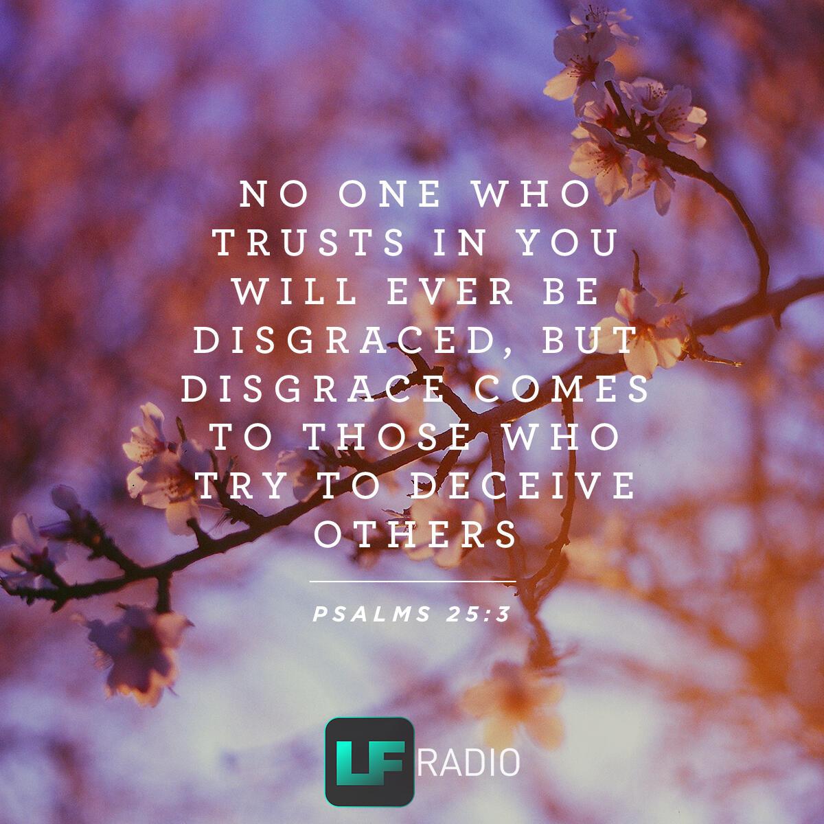 Psalms 25: 3 - Verse of the Day