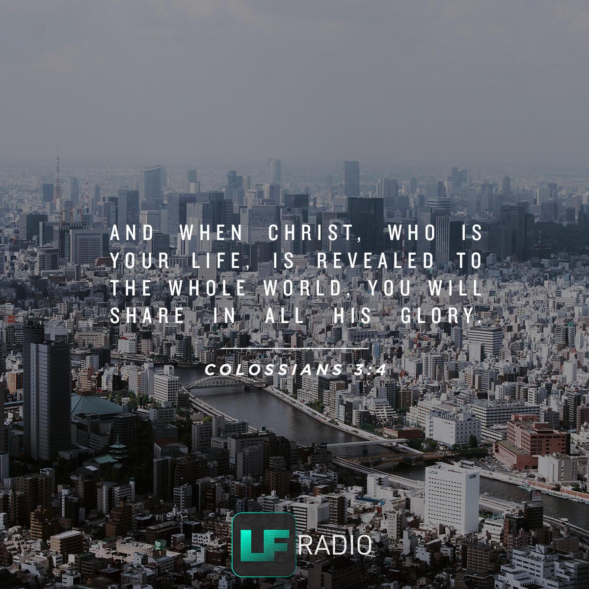 Colossians 3:4 - Verse of the Day