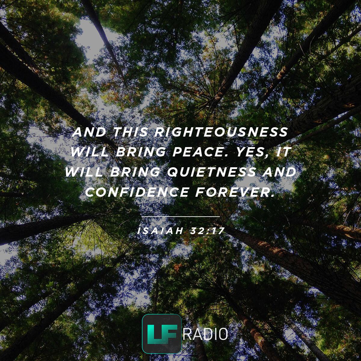 Isaiah 32:17 - Verse of the Day
