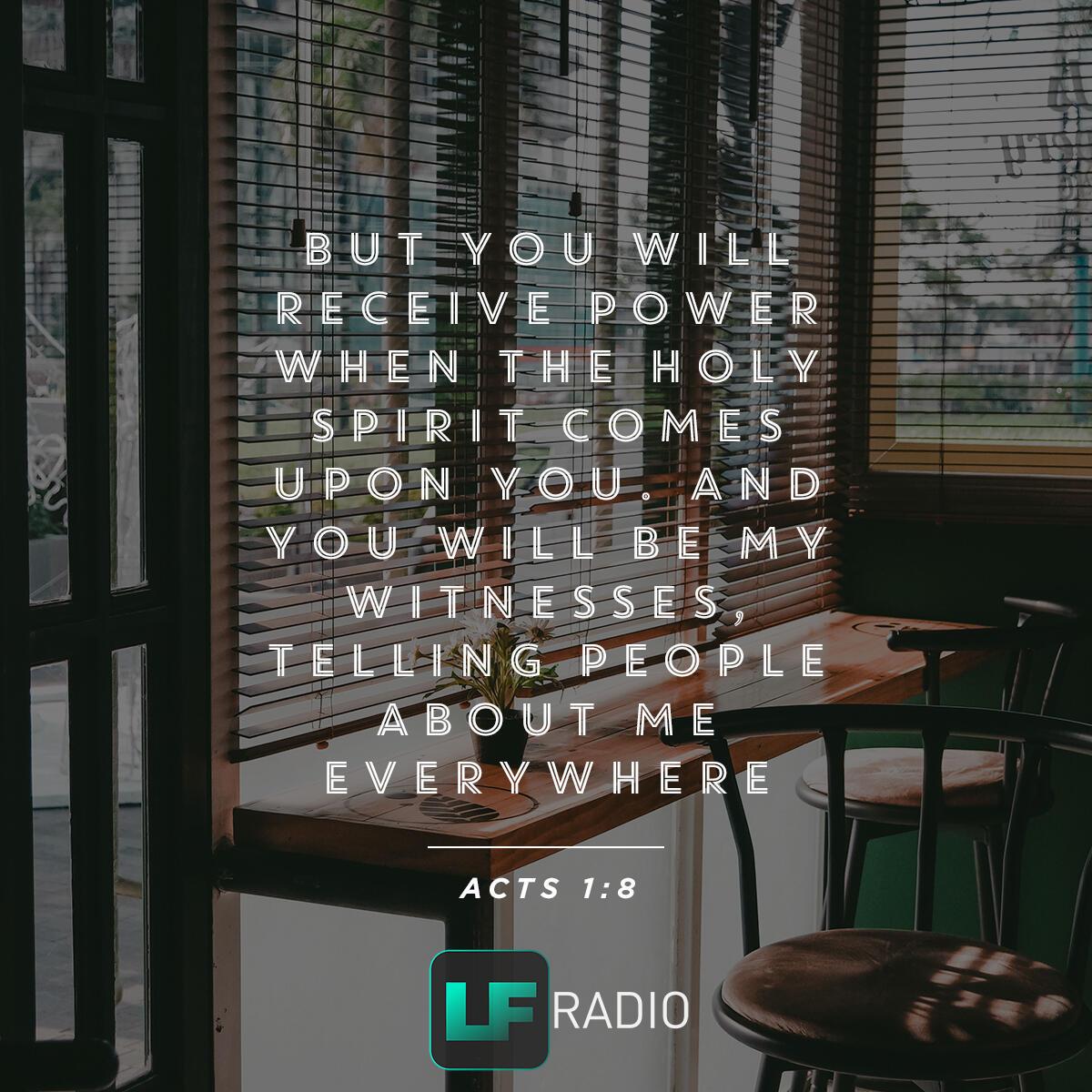 Acts  1:8 - Verse of the Day