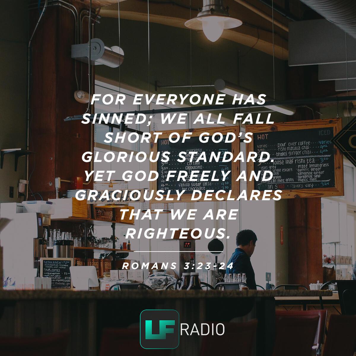 Romans 3:23-24 - Verse of the Day