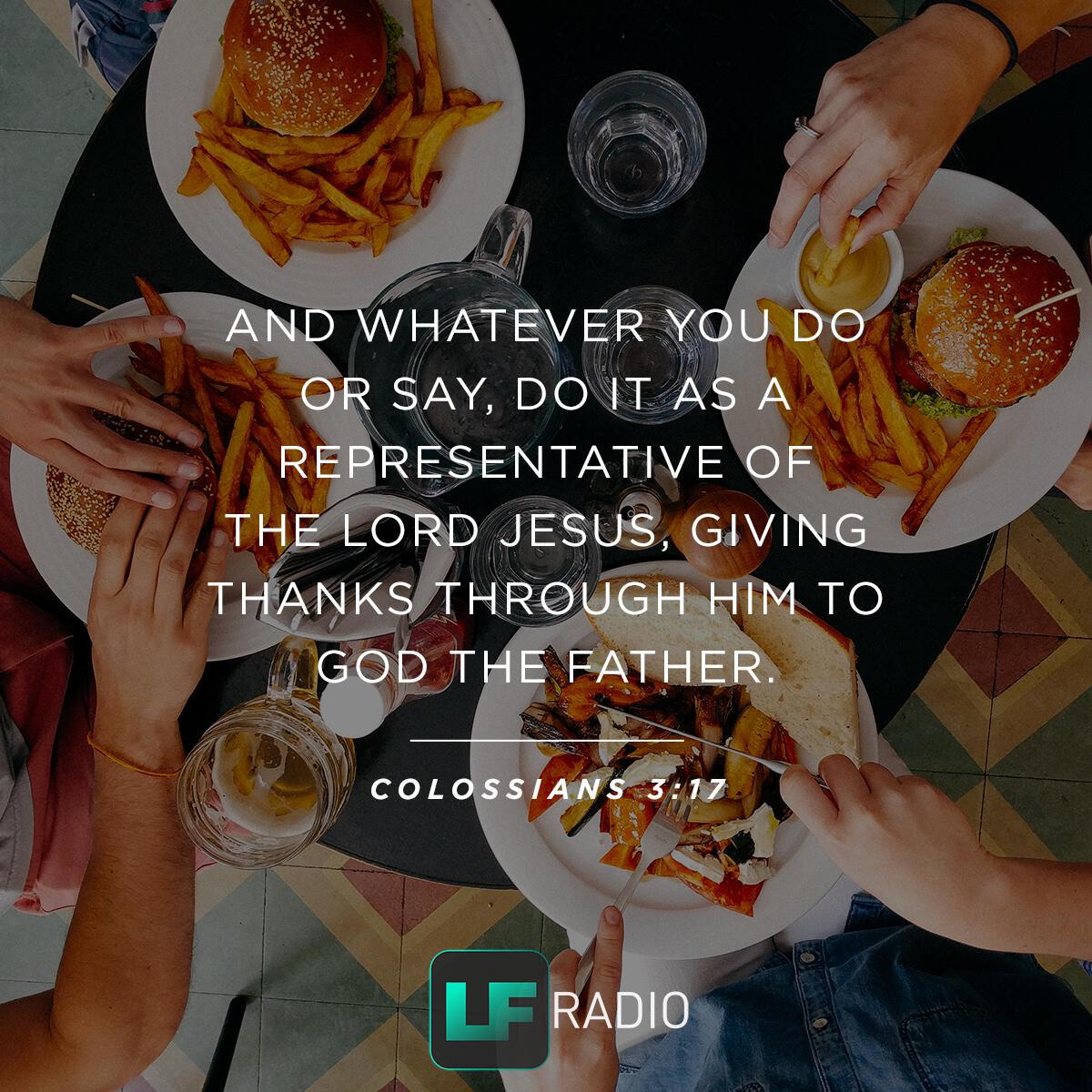 Colossians 3:17 - Verse of the Day