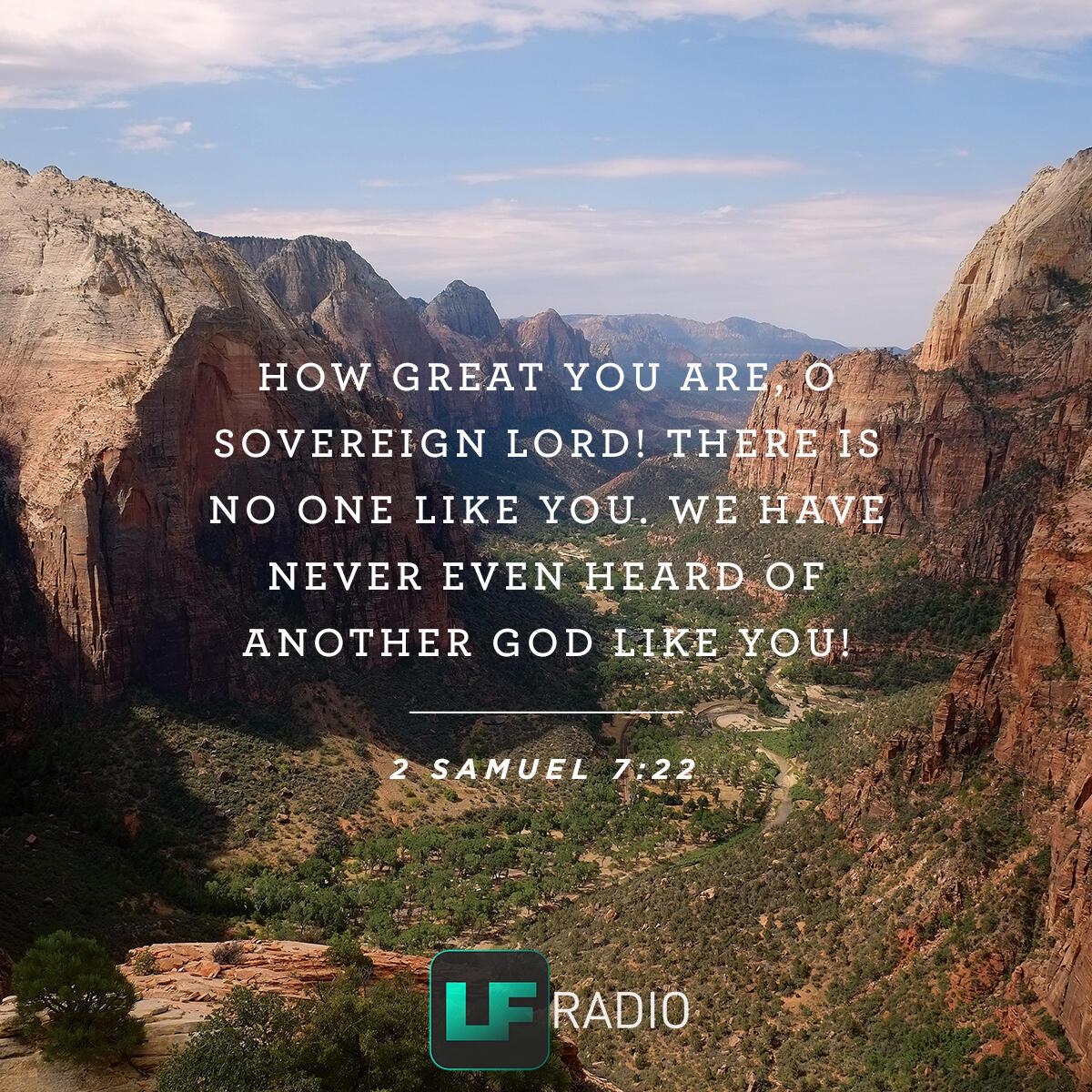 2 Samuel 7:22 - Verse of the Day