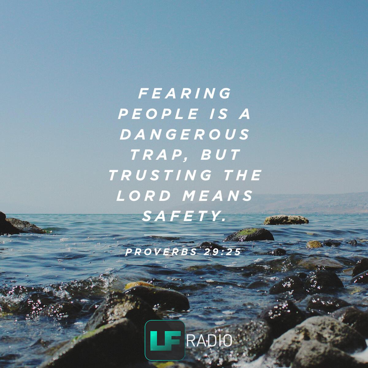 Proverbs 29:25 - Verse of the Day