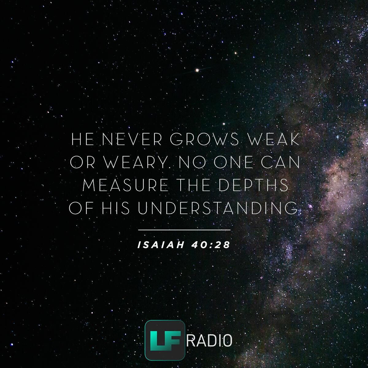 Isaiah 40:28 - Verse of the Day