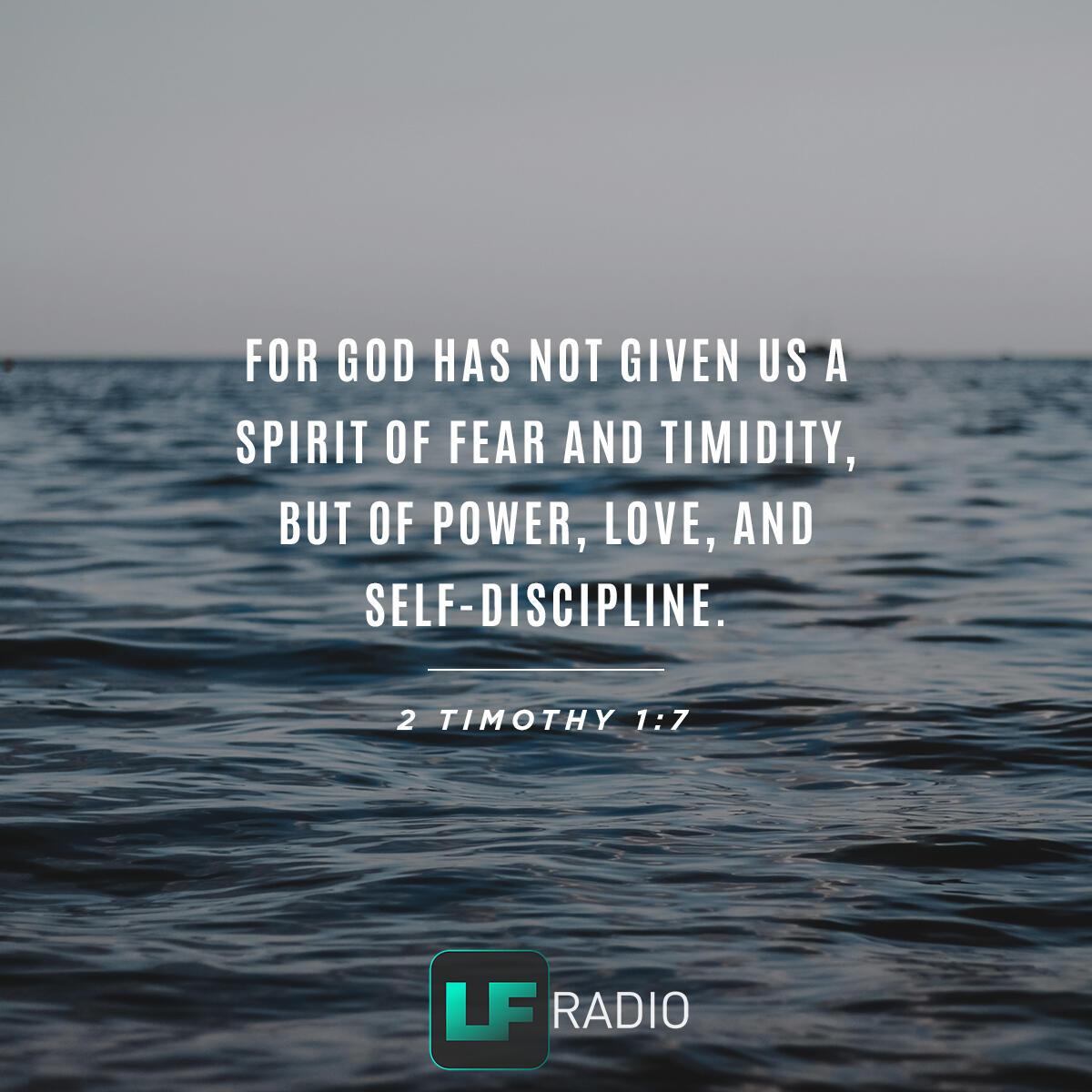 2 Timothy 1:7 - Verse of the Day