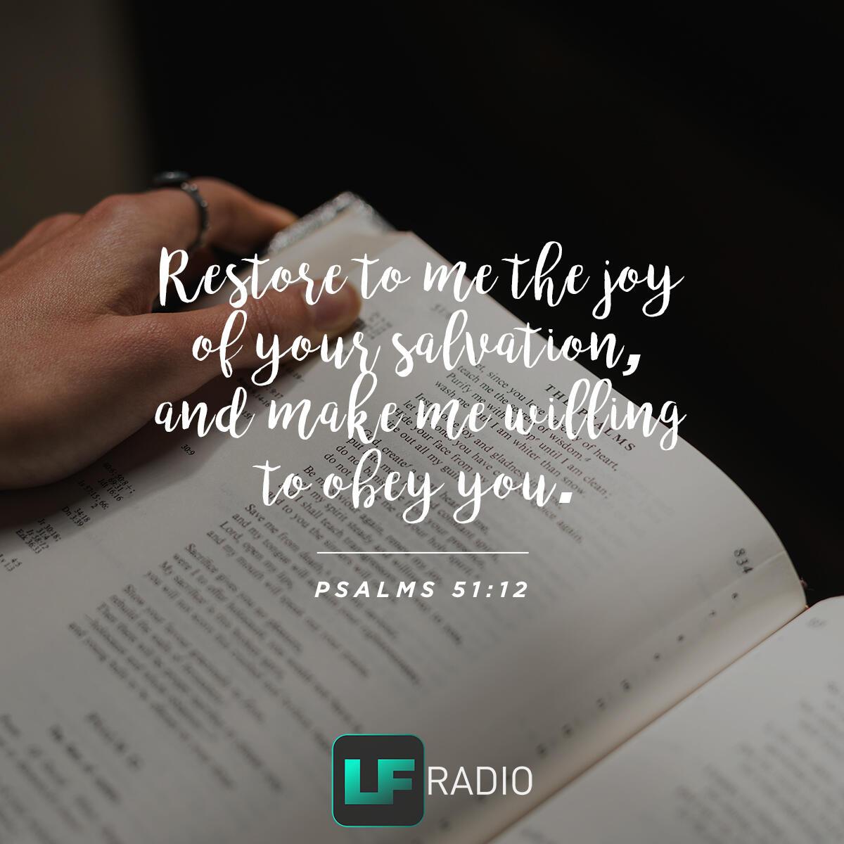 Psalms 51:12 - Verse of the Day