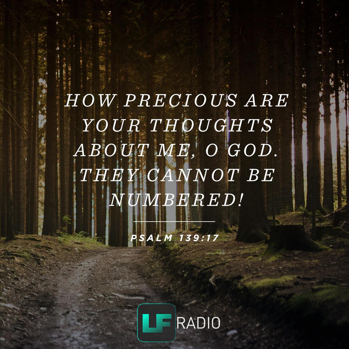 Psalm 139: 17 - Verse of the Day