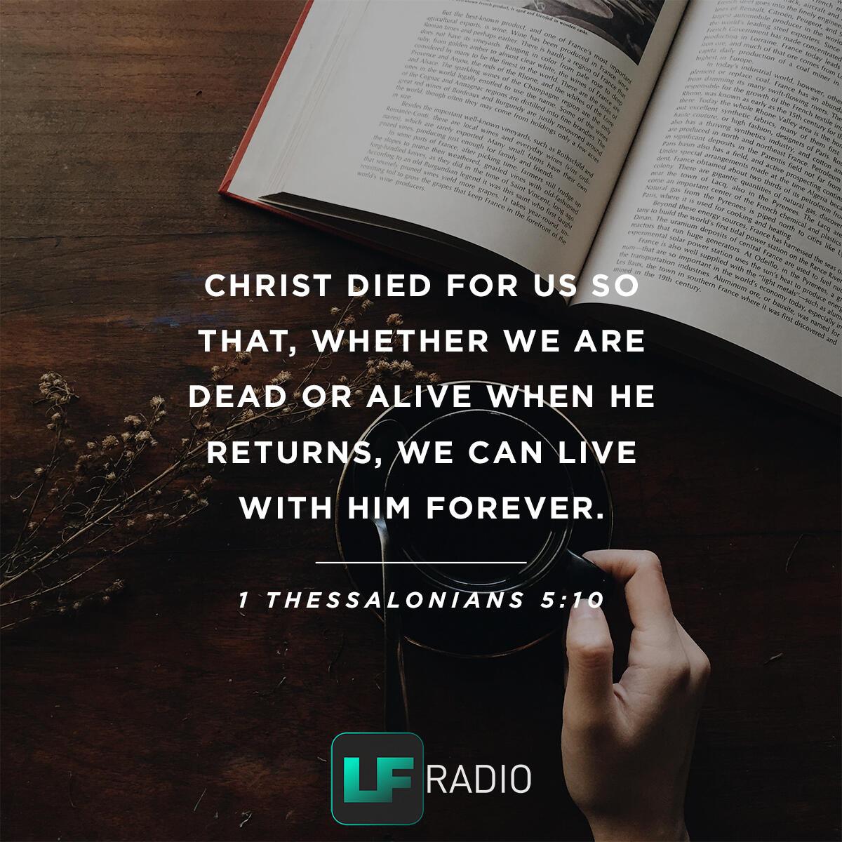 1 Thessalonians 5:10 - Verse of the Day