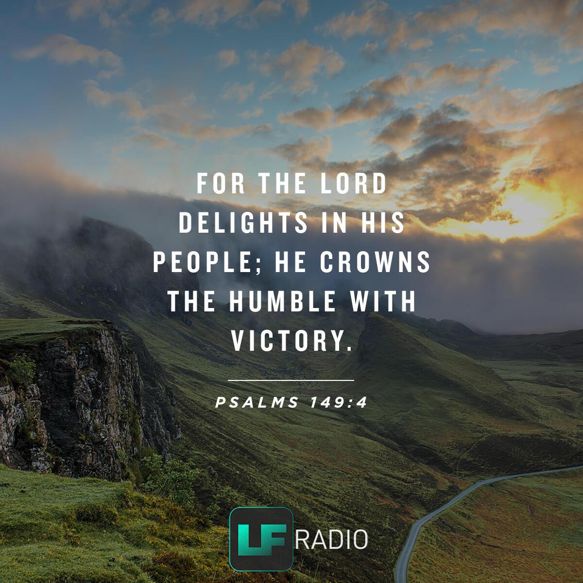 Psalms 149:4 - Verse of the Day