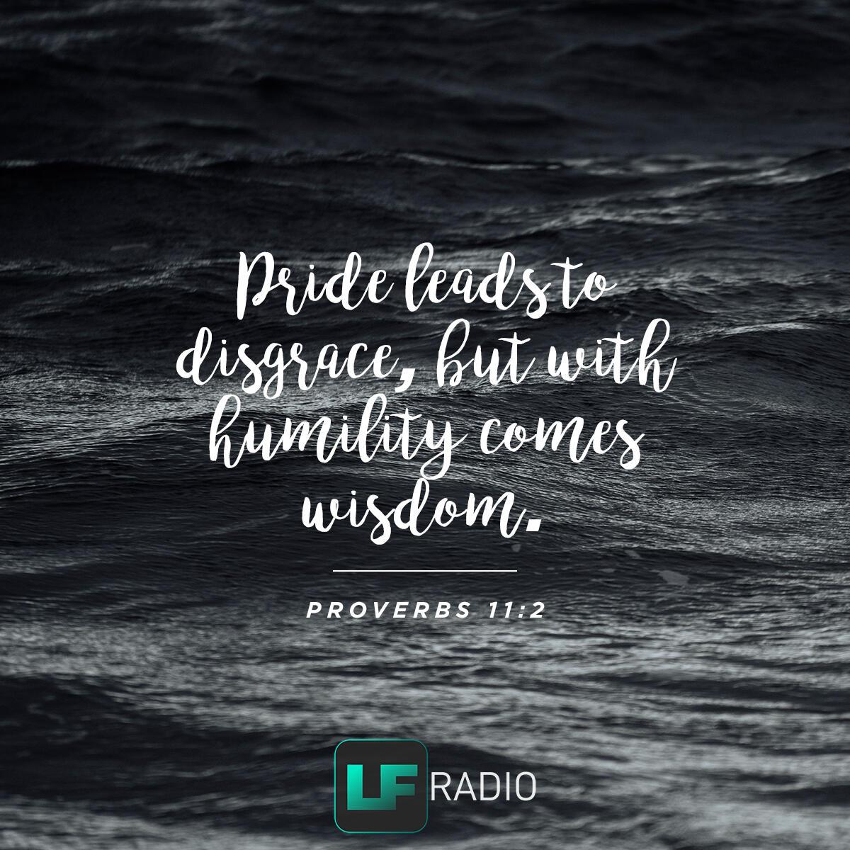 Proverbs 11:2 - Verse of the Day