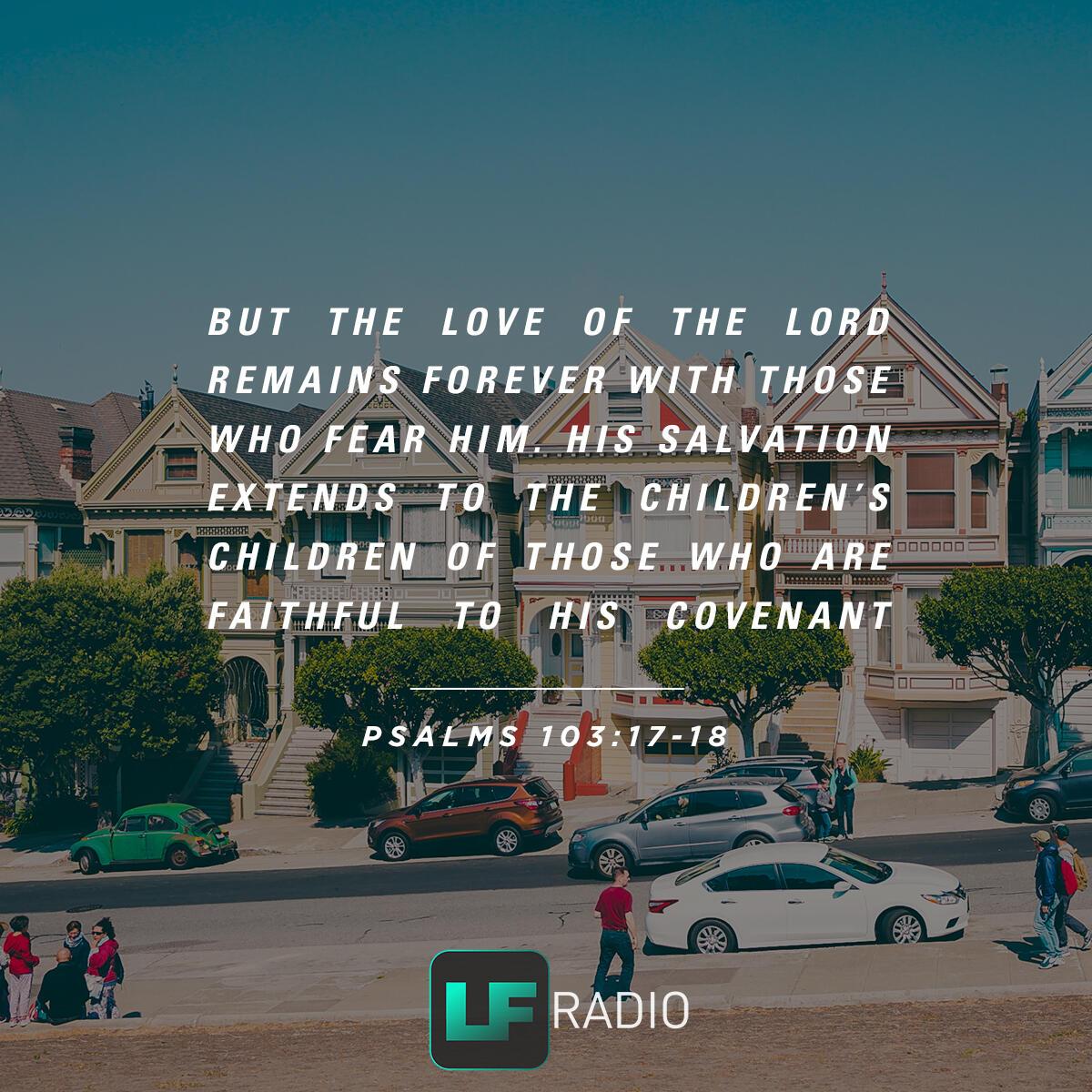 Psalms 103:17-18 - Verse of the Day