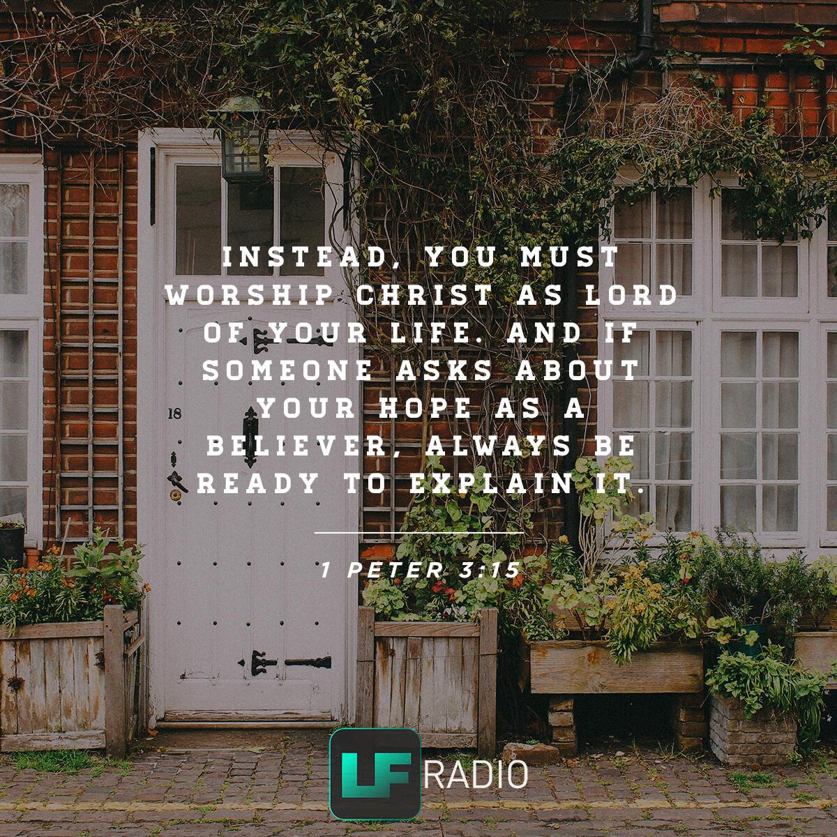 1 Peter 3:15 - Verse of the Day