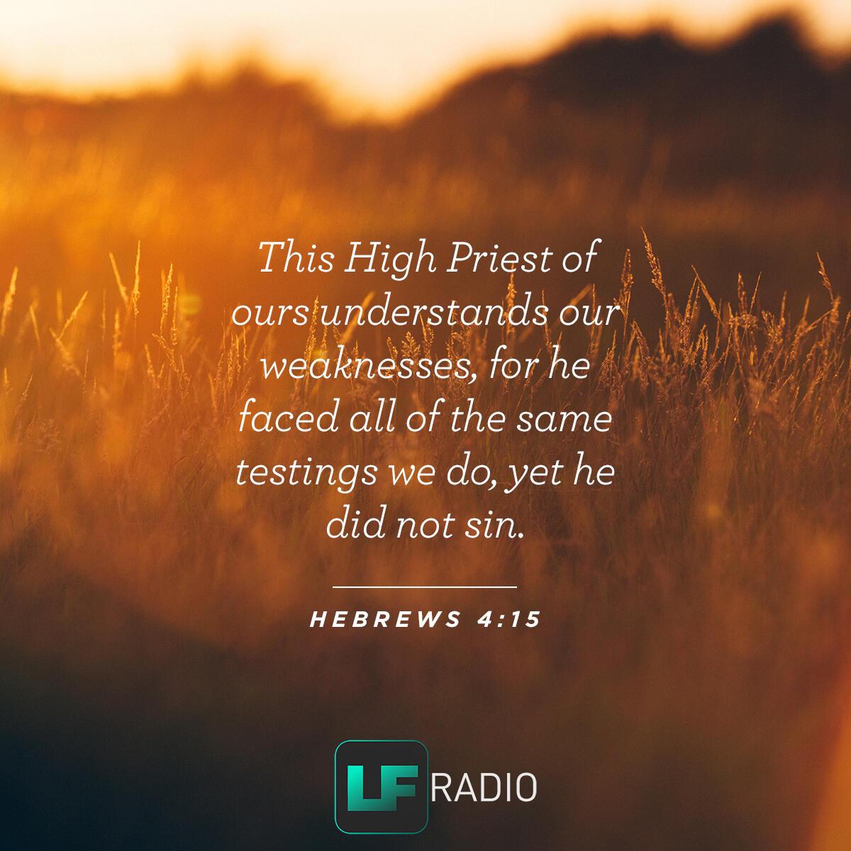 Hebrews 4:15 - Verse of the Day