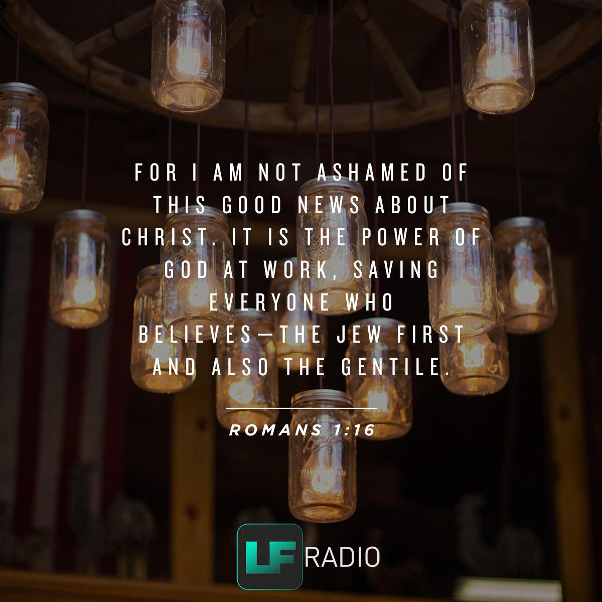 Romans 1:16 - Verse of the Day