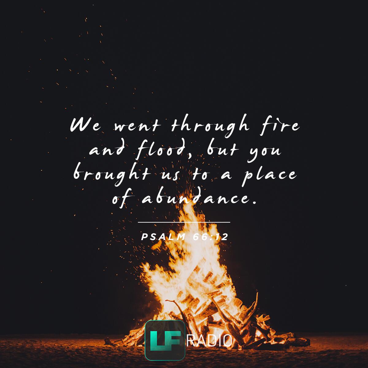 Psalm 66:12 - Verse of the Day