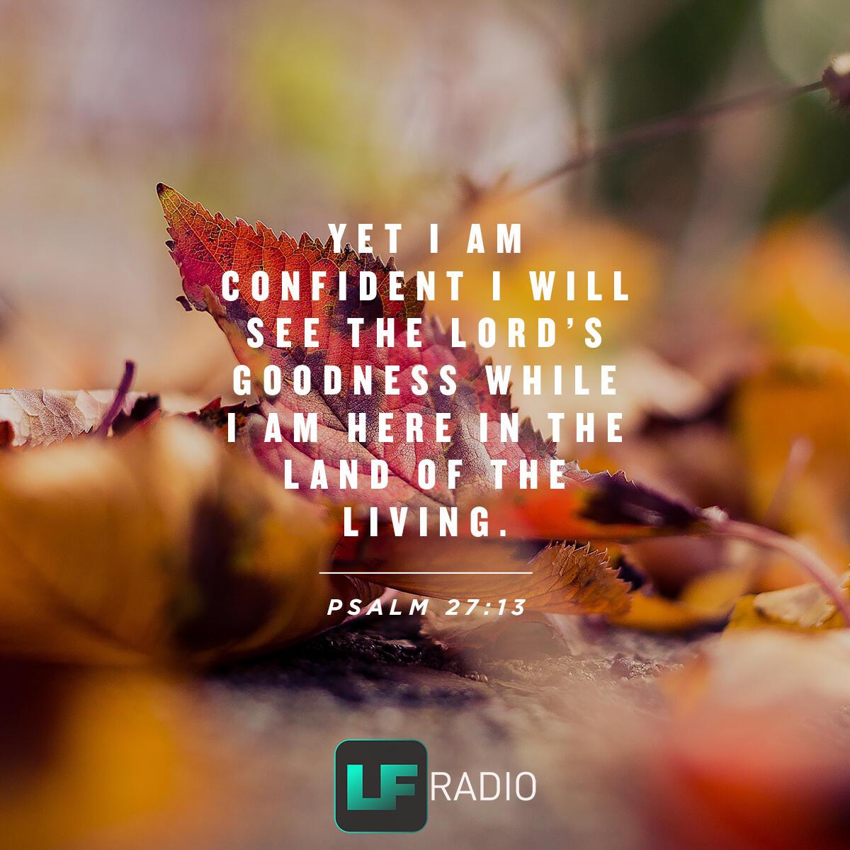 Psalm 27:13 - Verse of the Day