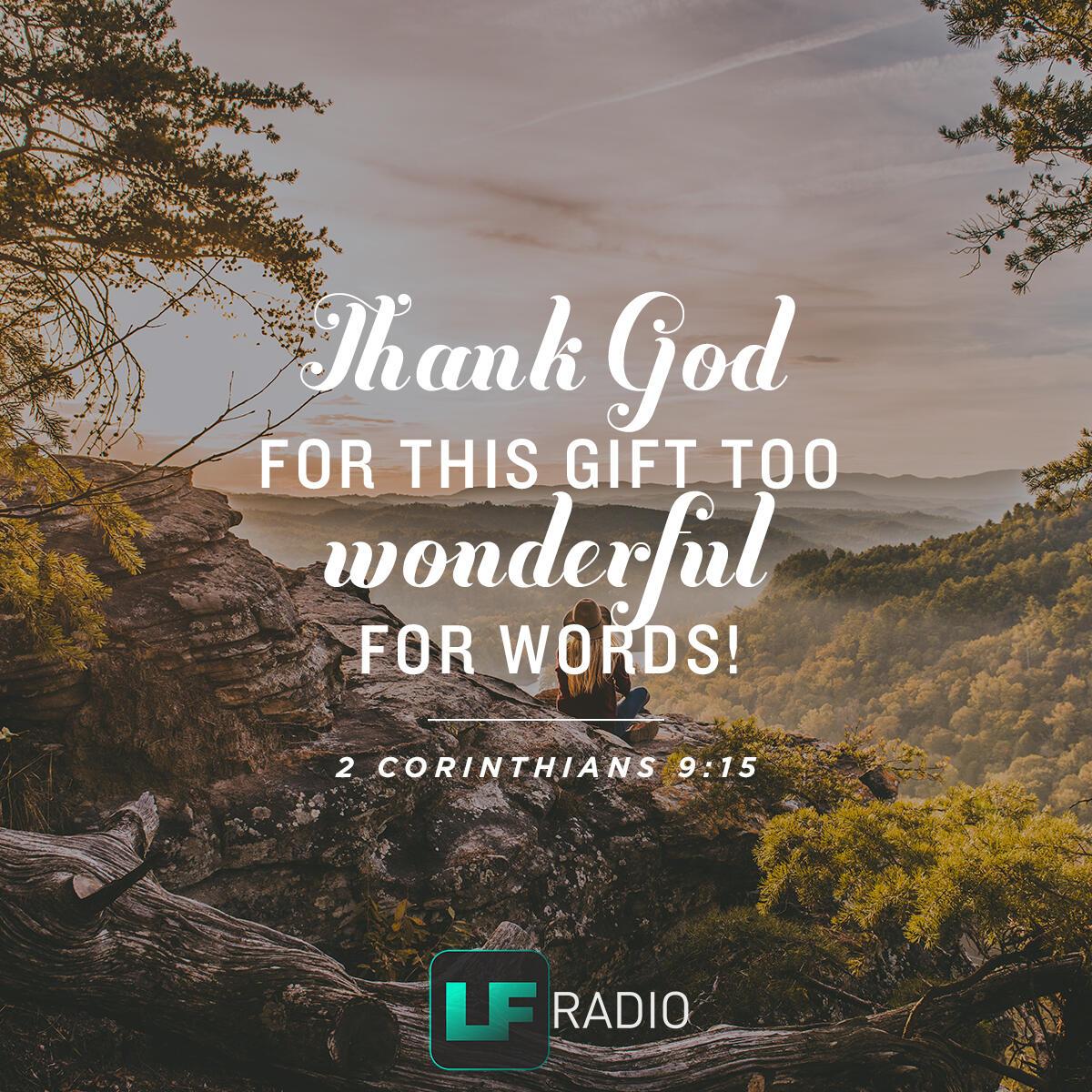 2 Corinthians 9:15 - Verse of the Day
