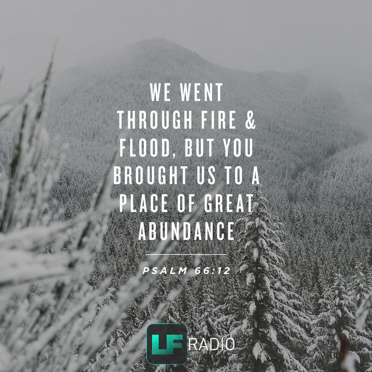 Psalm 66:12 - Verse of the Day