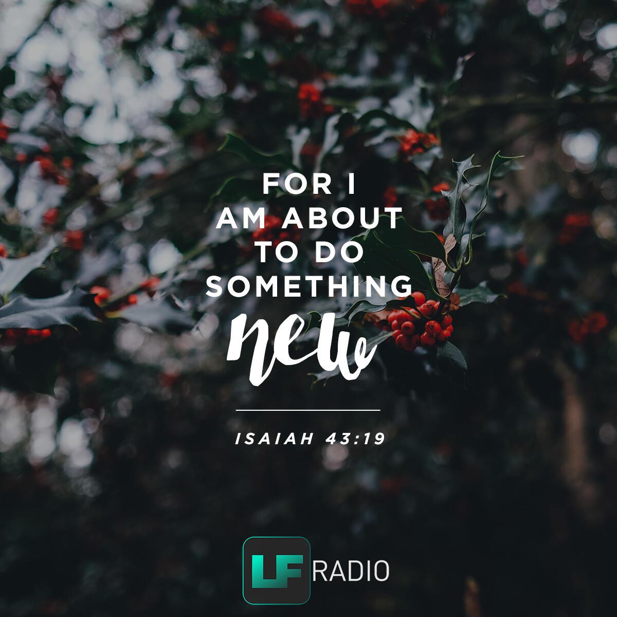 Isaiah 43:19 - Verse of the Day