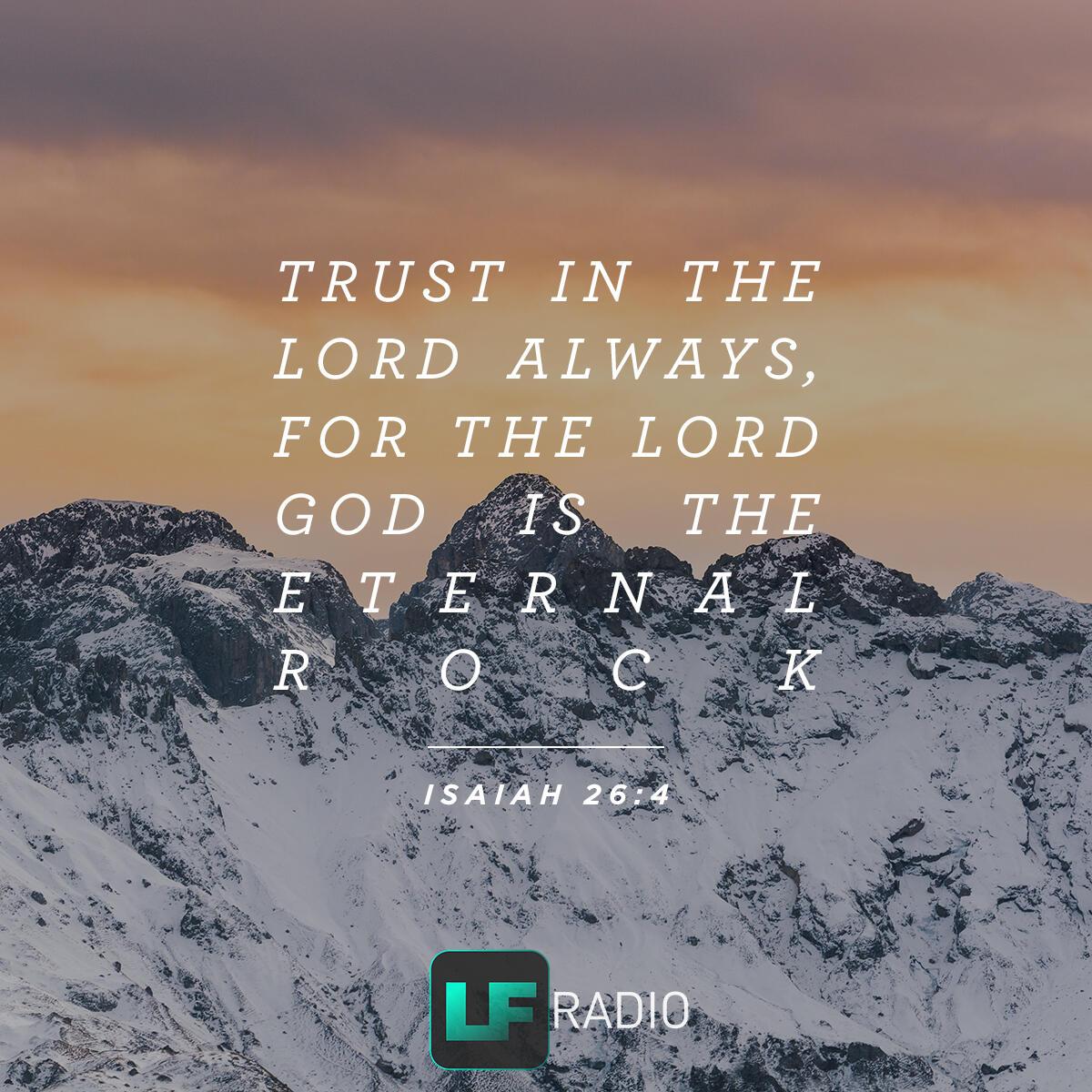 Isaiah 26:4 - Verse of the Day