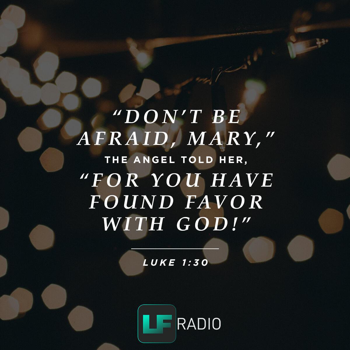 Luke 1:30 - Verse of the Day