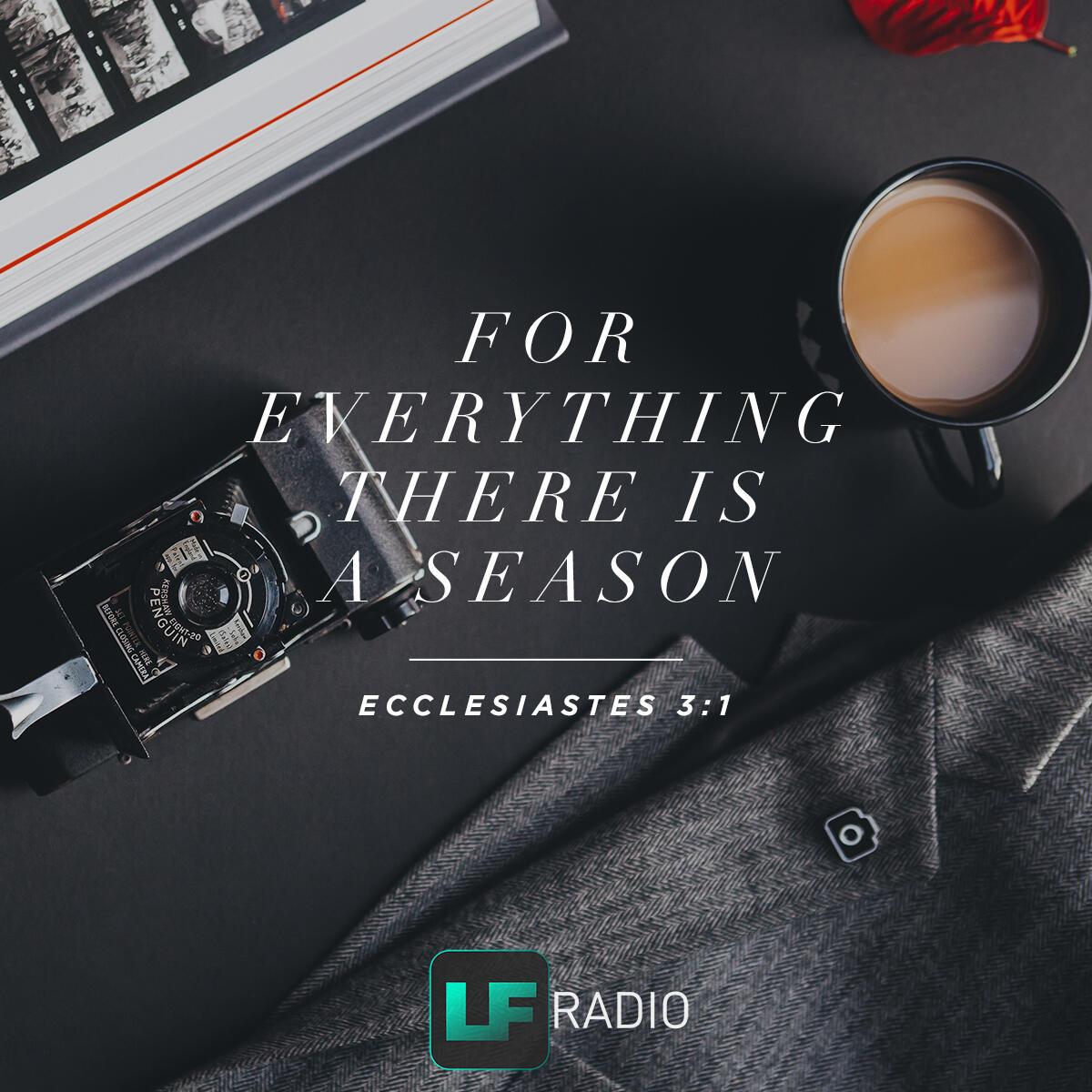 Ecclesiastes 3:1 - Verse of the Day
