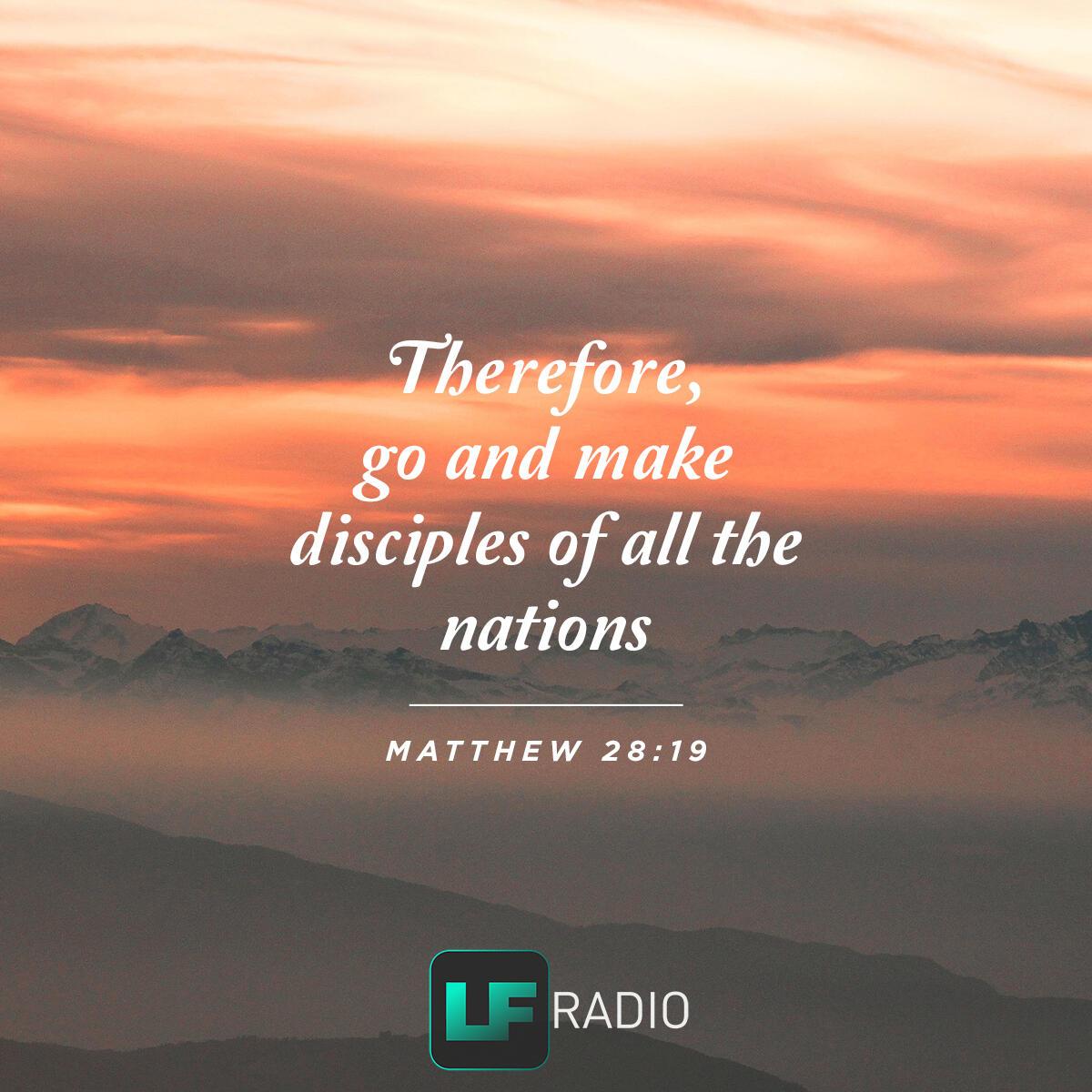 Matthew 28:19 - Verse of the Day