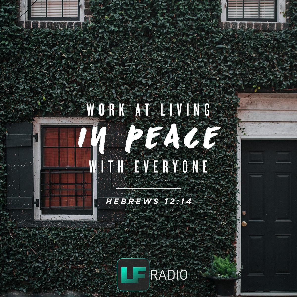 Hebrews 12:14 - Verse of the Day