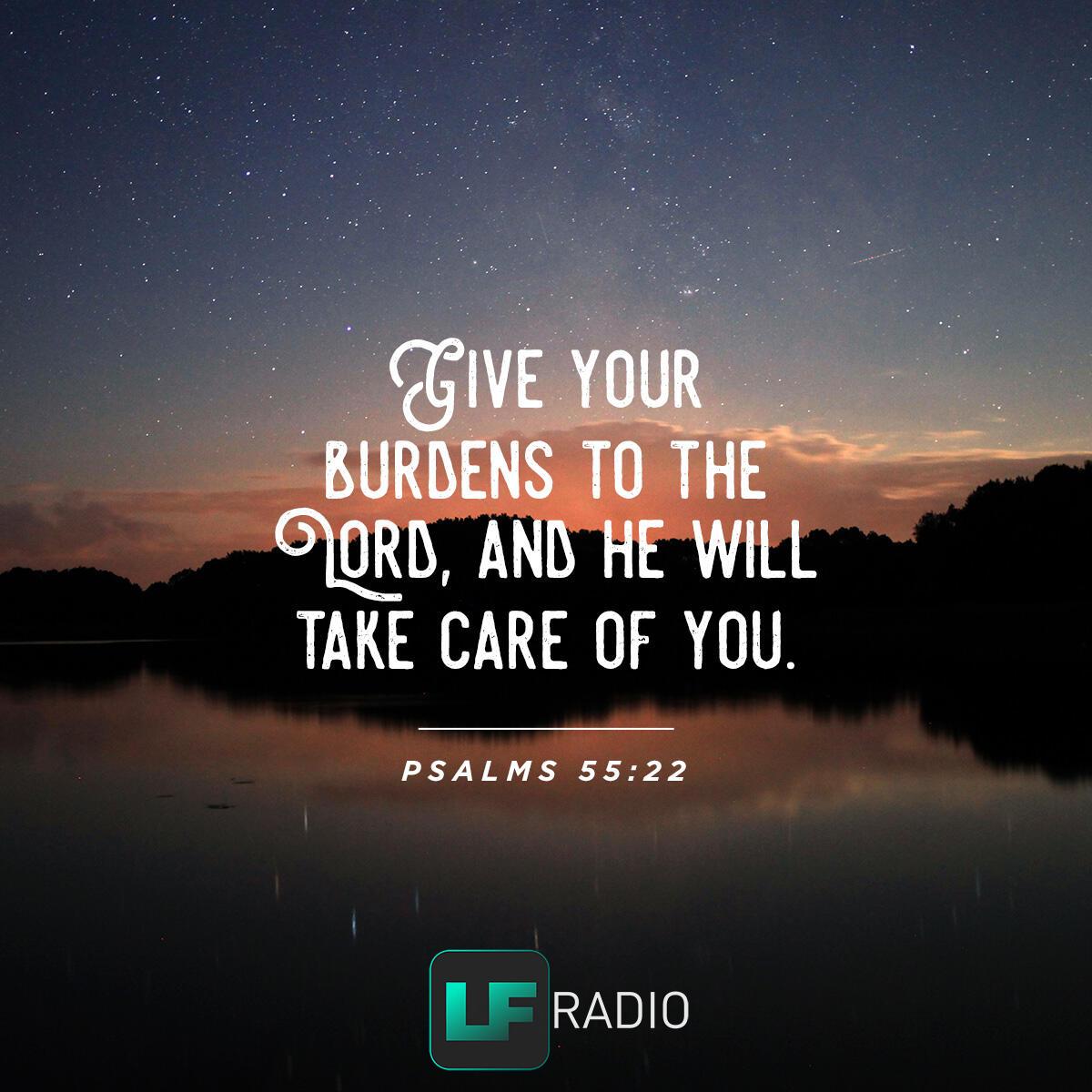 Psalms 55:22 - Verse of the Day
