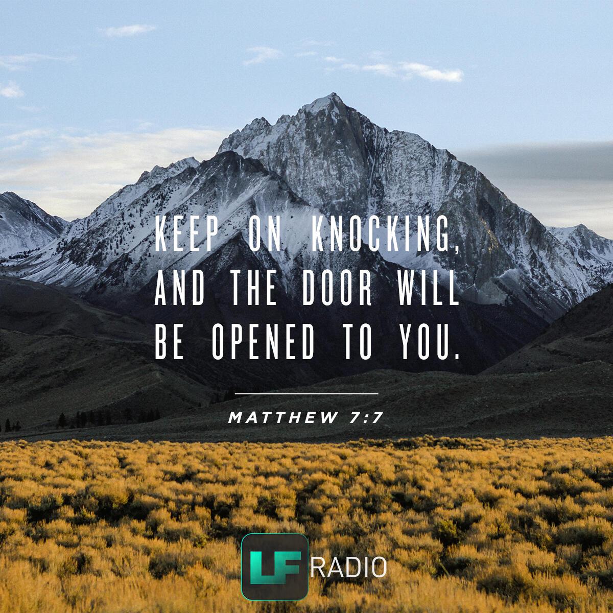 Matthew 7:7 - Verse of the Day