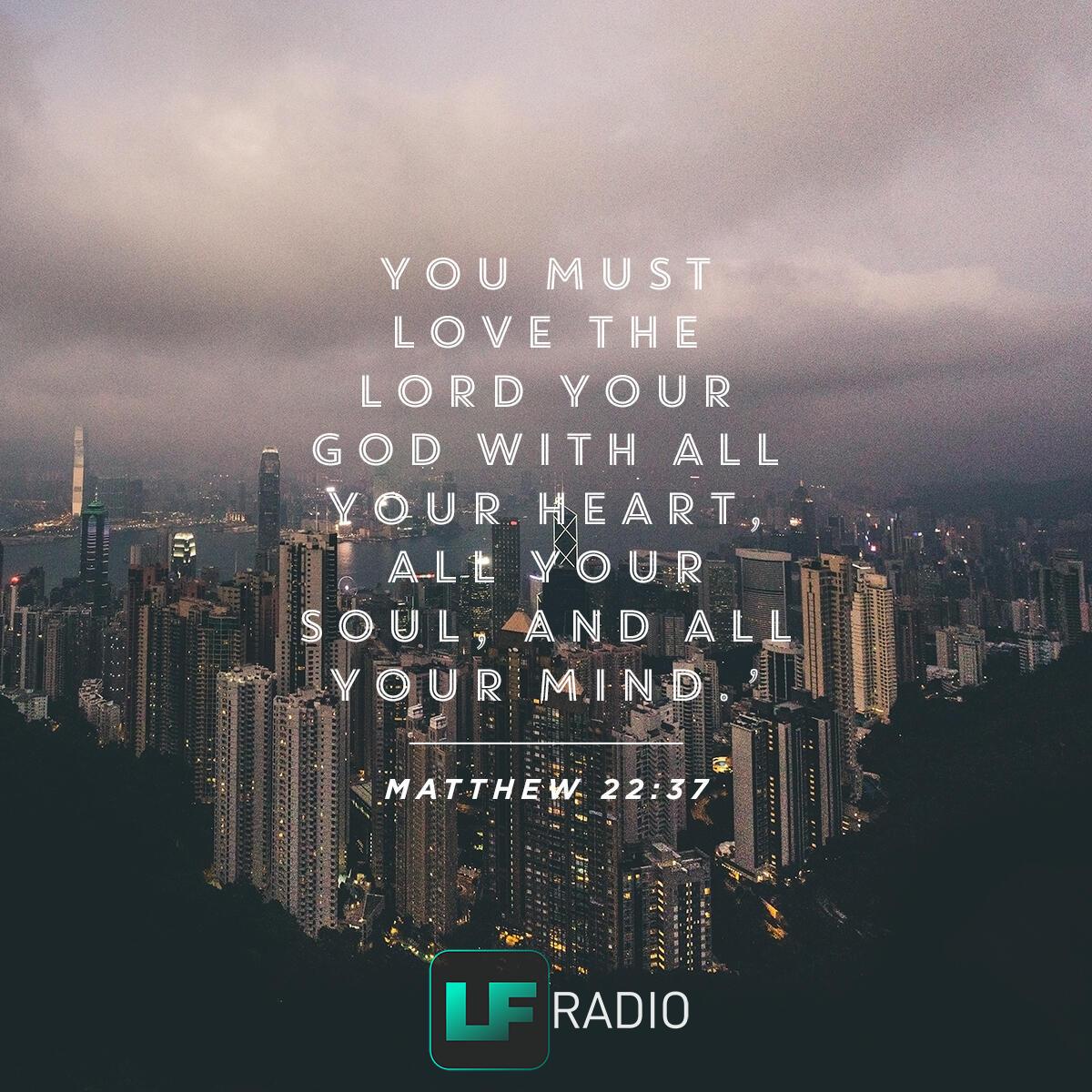 Matthew 22:37 - Verse of the Day