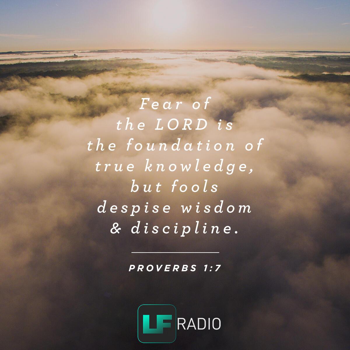 Proverbs 1:7 - Verse of the Day