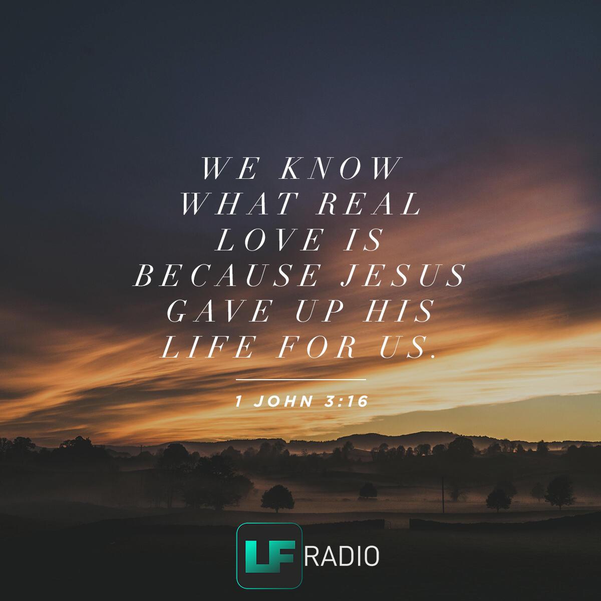 1 John 3:16 - Verse of the Day