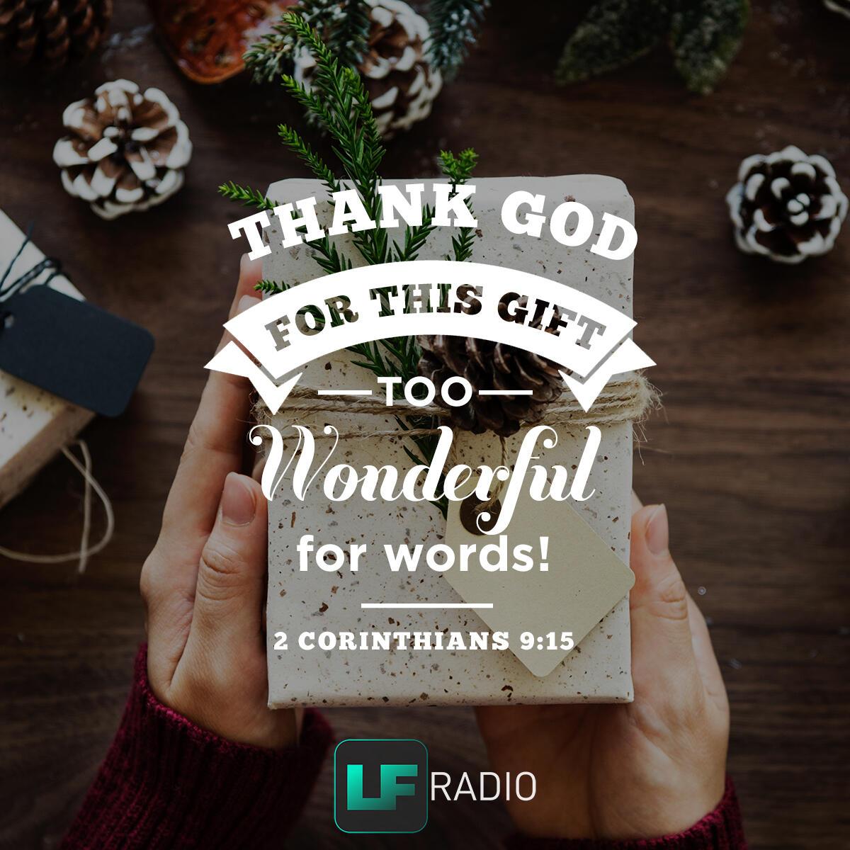 2 Corinthians 9:15 - Verse of the Day