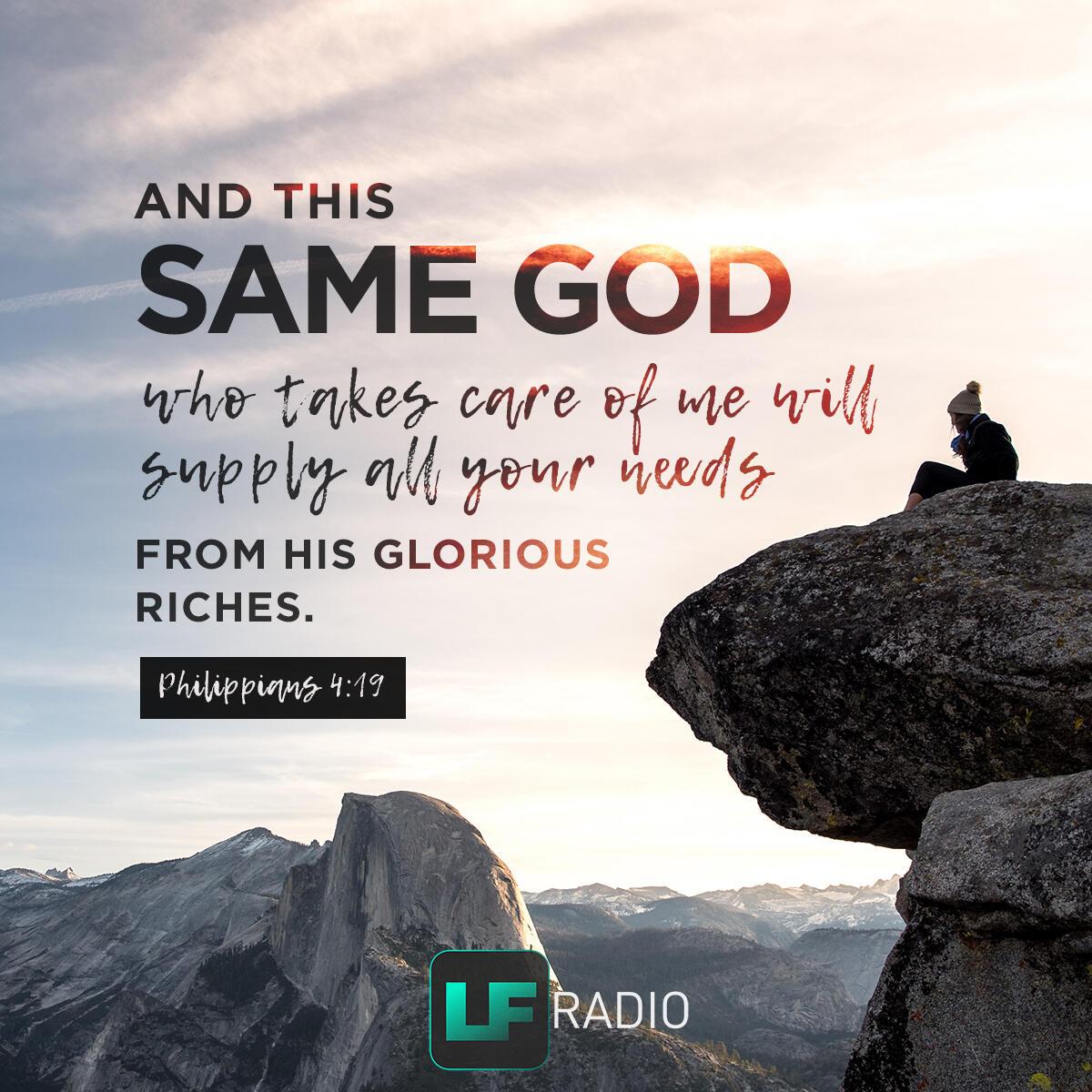 Philippians 4:19 - Verse of the Day