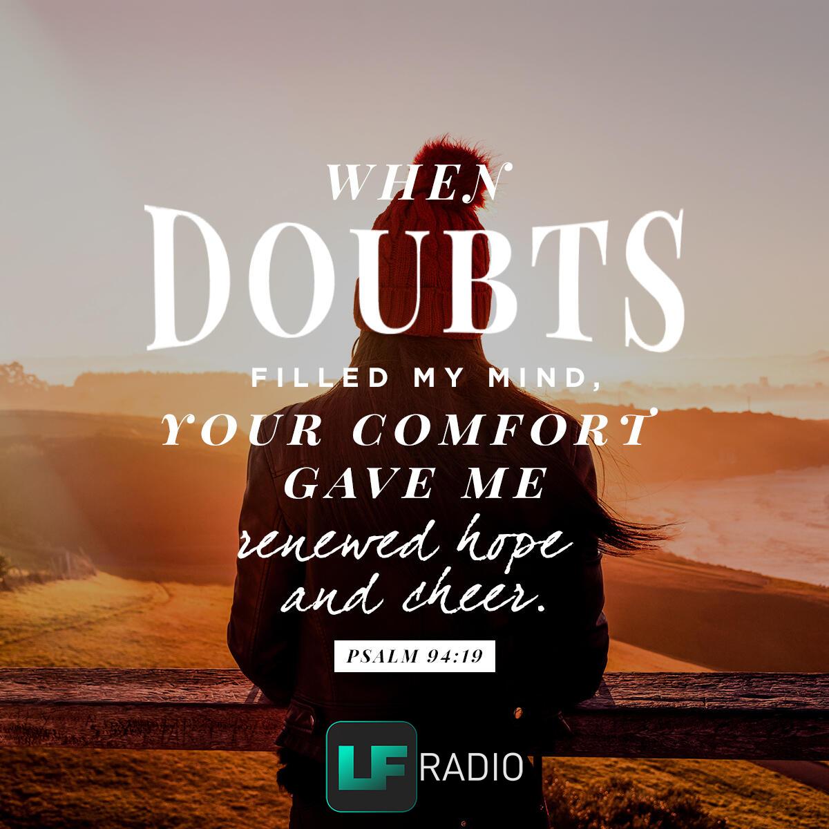 Psalm 94:19 - Verse of the Day