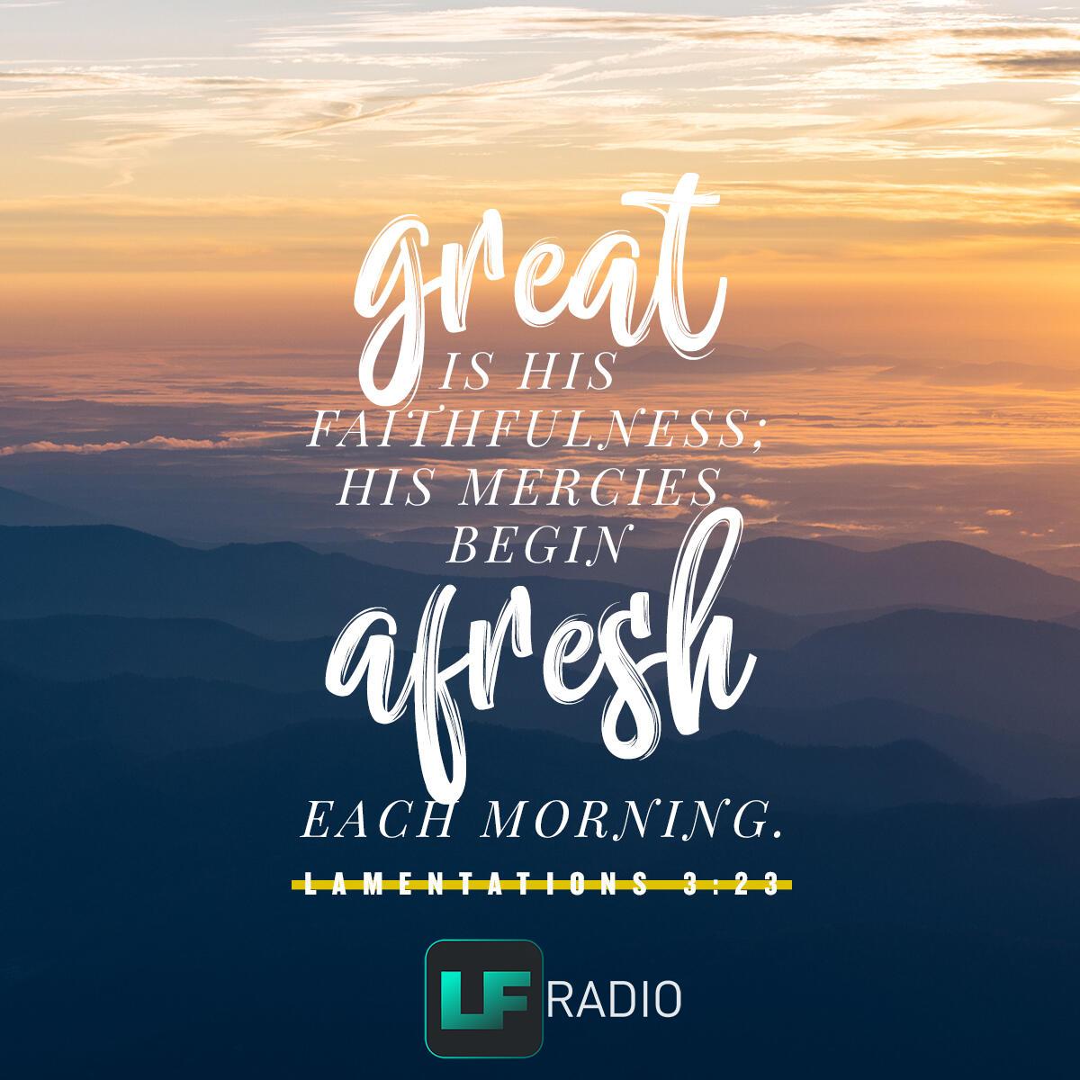 Lamentations 3:23 - Verse of the Day