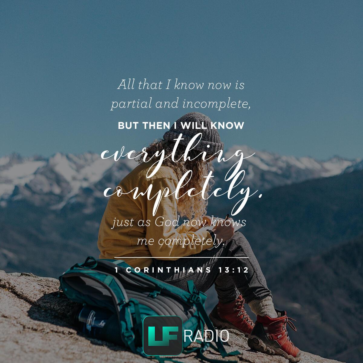 1 Corinthians 13:12 - Verse of the Day