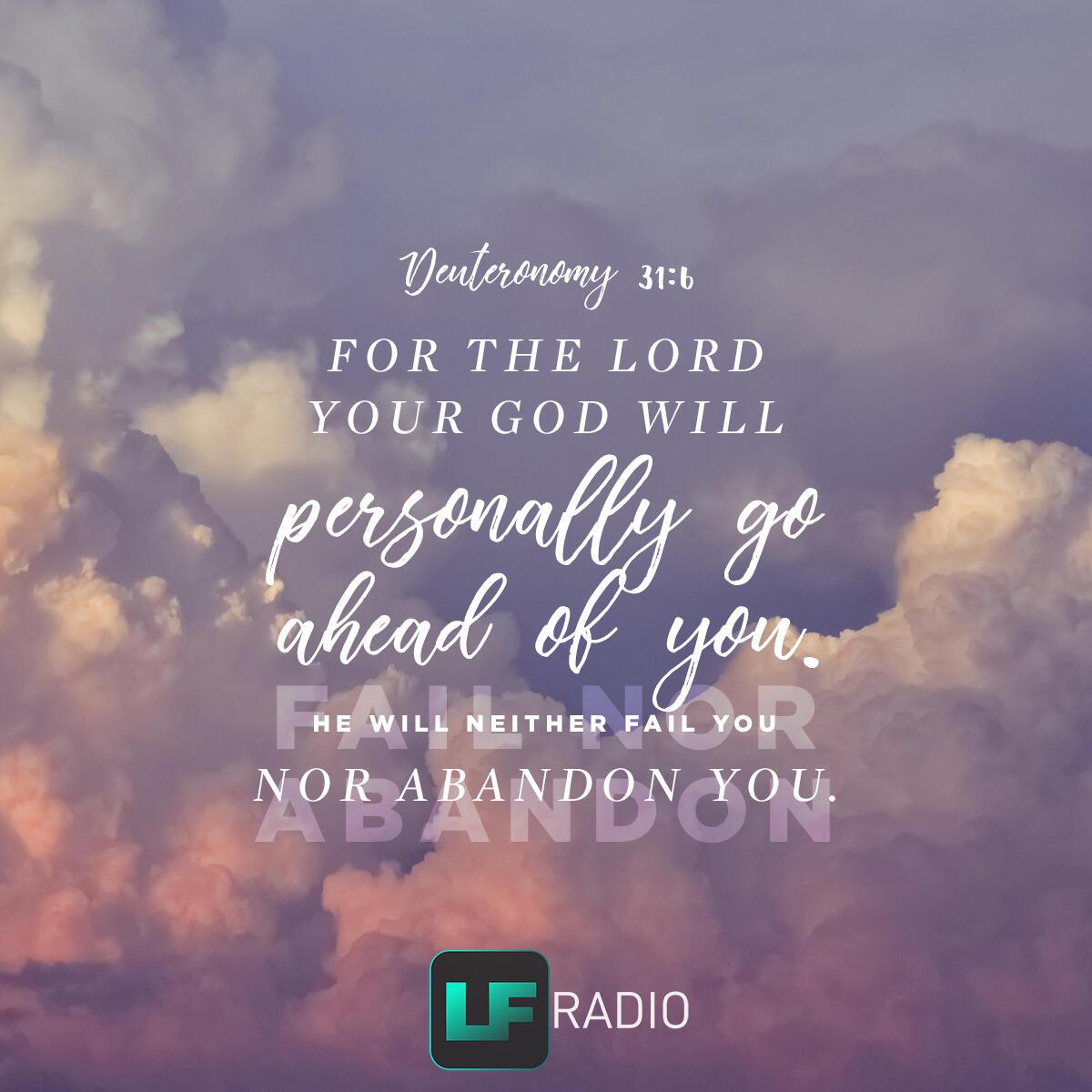 Deuteronomy 31:6 - Verse of the Day