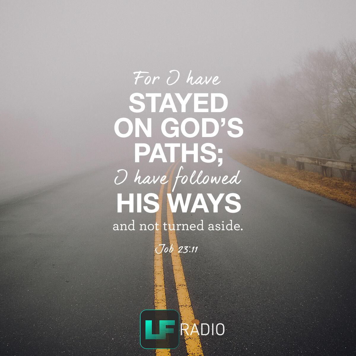 Job 23:11 - Verse of the Day