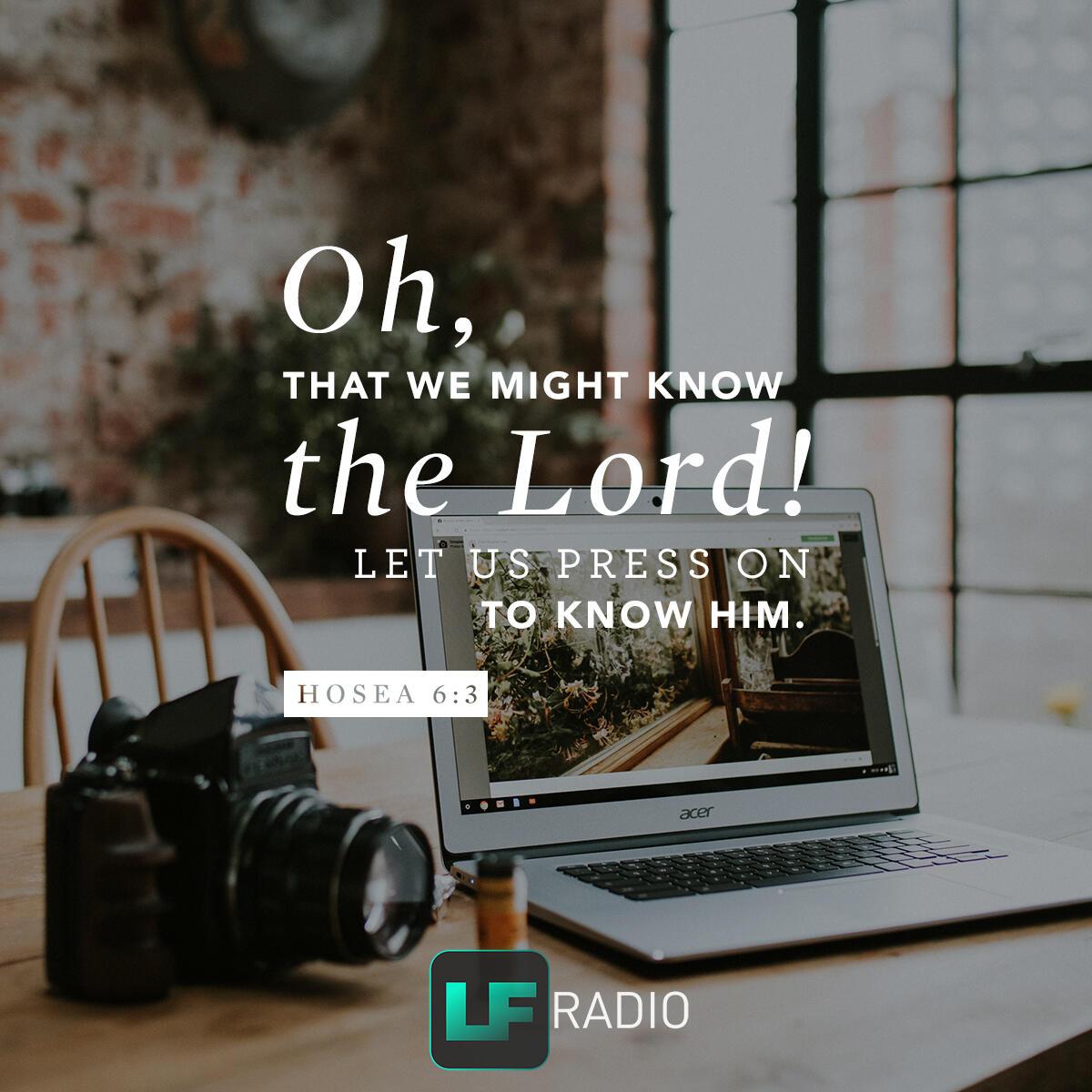 Hosea 6:3 - Verse of the Day