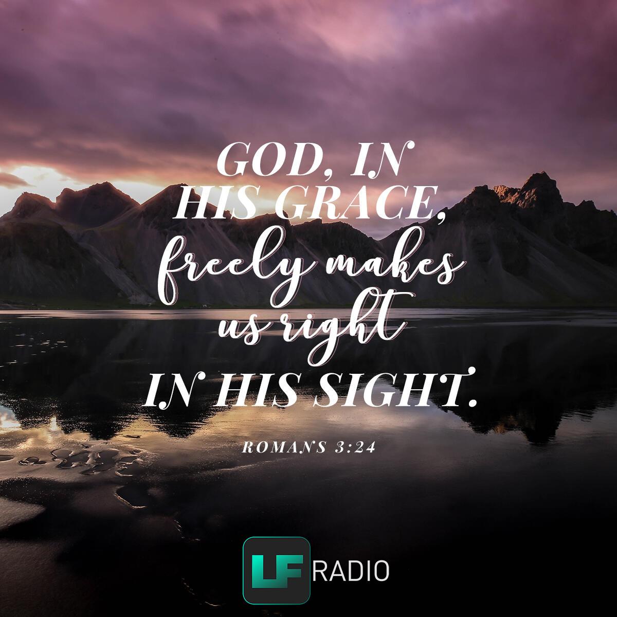 Romans 3:24 - Verse of the Day