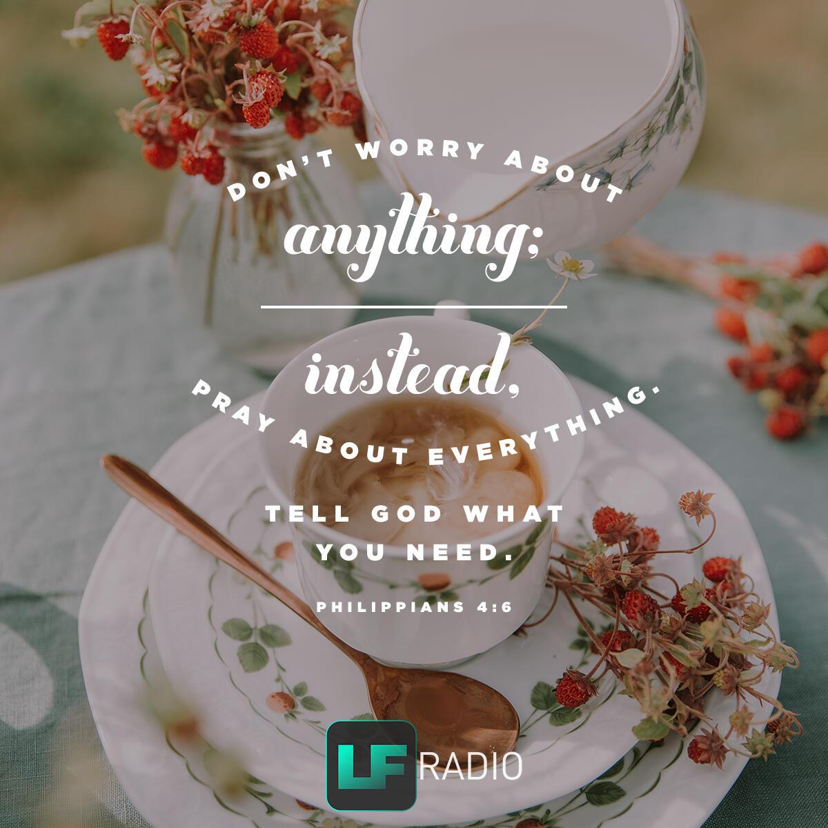 Philippians 4:6 - Verse of the Day