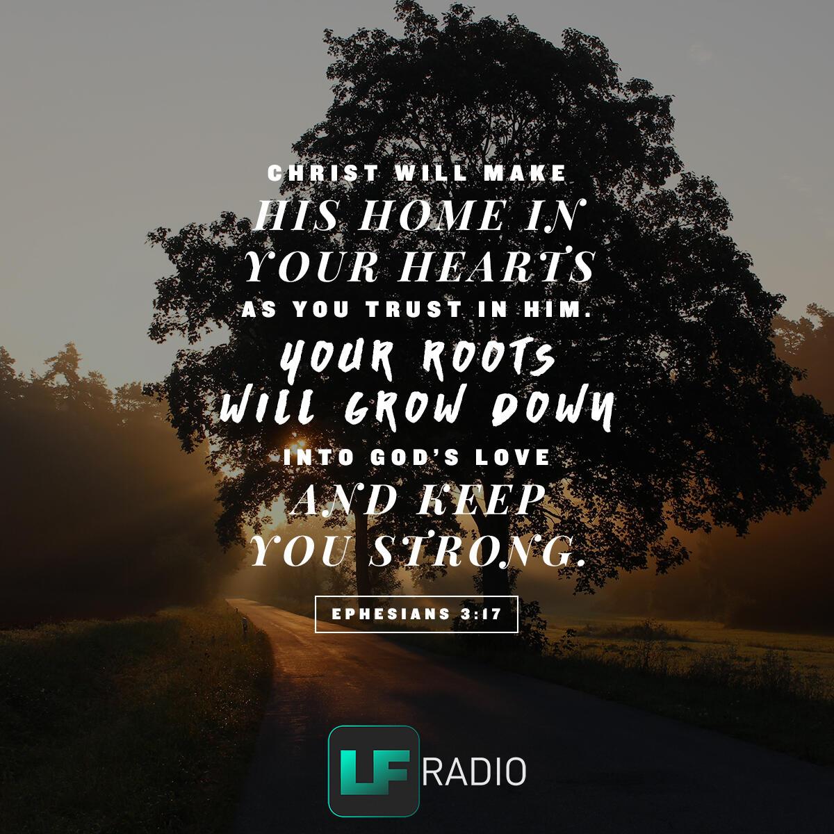 Ephesians 3:17 - Verse of the Day