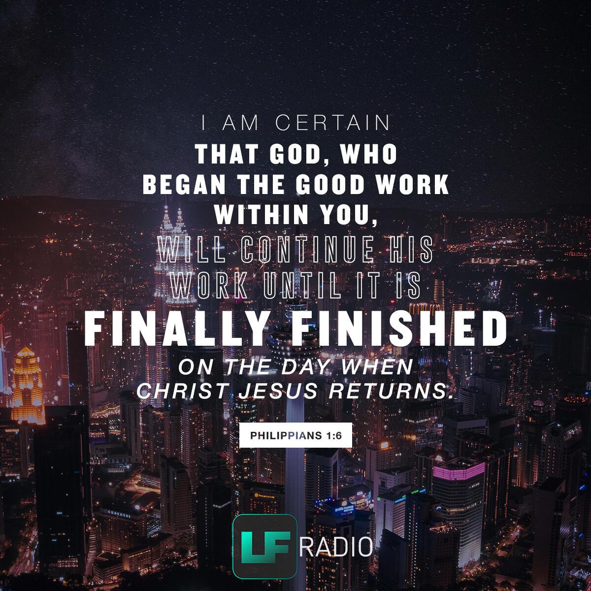 Philippians 1:6 - Verse of the Day