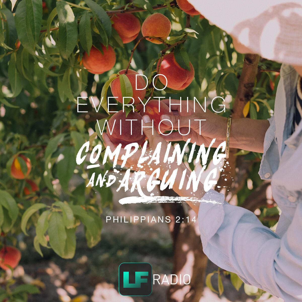 Philippians 2:14 - Verse of the Day