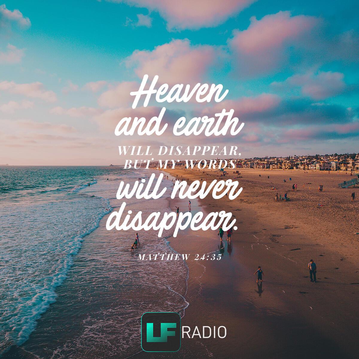 Matthew 24:35 - Verse of the Day